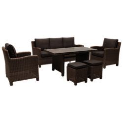 KETTLER Palma Lounge Set with Cover Rattan